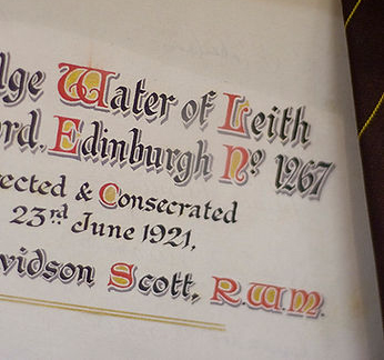 Water of Leith historic lettering page